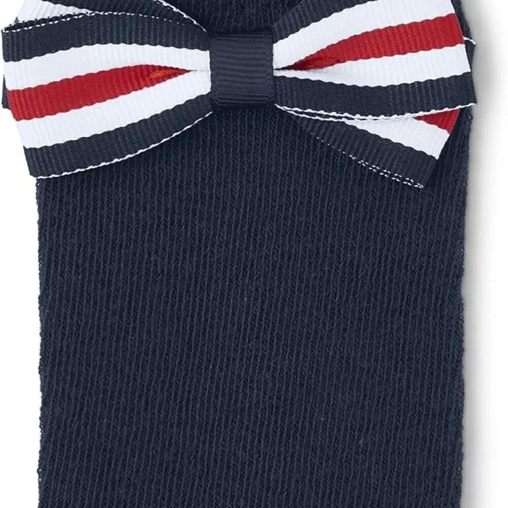 2-Pack Gymboree Baby Girls' and Toddler Knee Socks White and Navy Blue